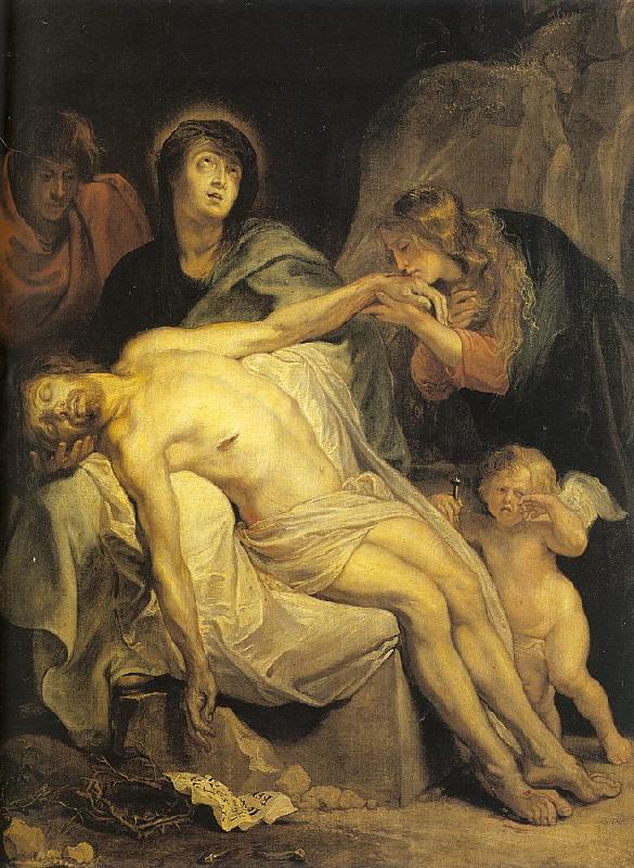 Dyck, Anthony van The Lamentation Sweden oil painting art